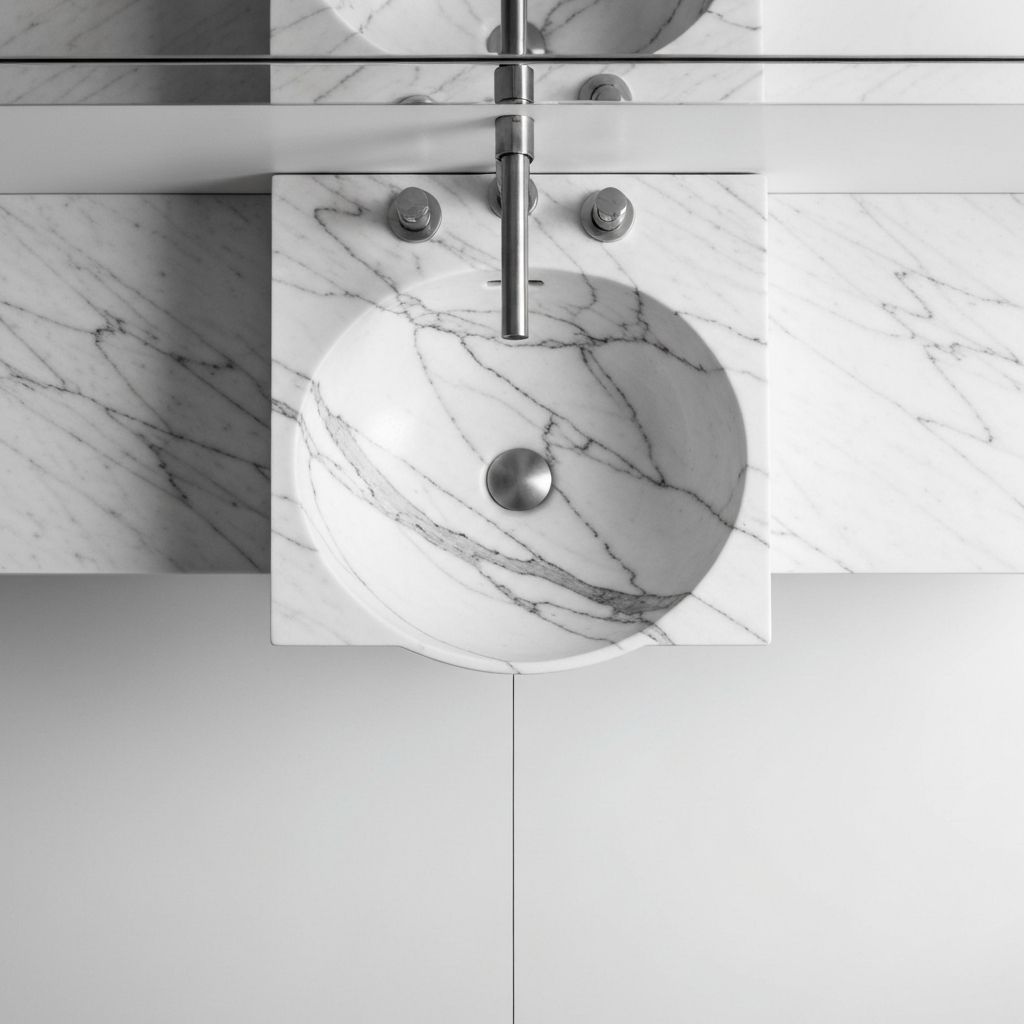 Lavatório em mármore da Marmo e Design